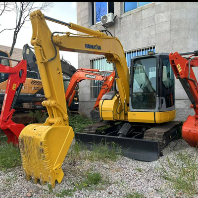 Χρησιμοποιούμενος εξορυκτής Komatsu PC78US Mini Excavator Ιαπωνικής μάρκας Εισαγόμενος κινητήρας με υδραυλικό σέρμα