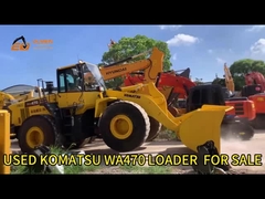 Ιαπωνία Γνωστή μάρκα Komatsu Καλή κατάσταση μεταχειρισμένο φορτιστή τροχών Komatsu Wa 470 μεταχειρισμένο φορτιστή